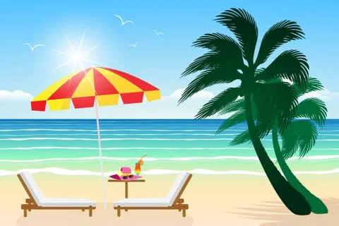 Paradise beach Stock-Illustration