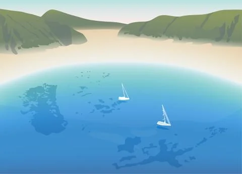 Paradise beach Stockillustratie