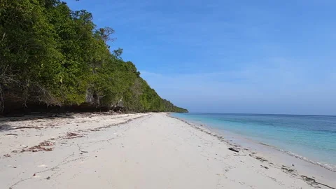 Paradise beach in Indonesia Stock Footage 148378336