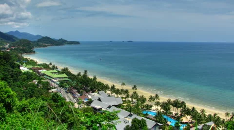 Paradise beach timelapse Stock Footage 5164198