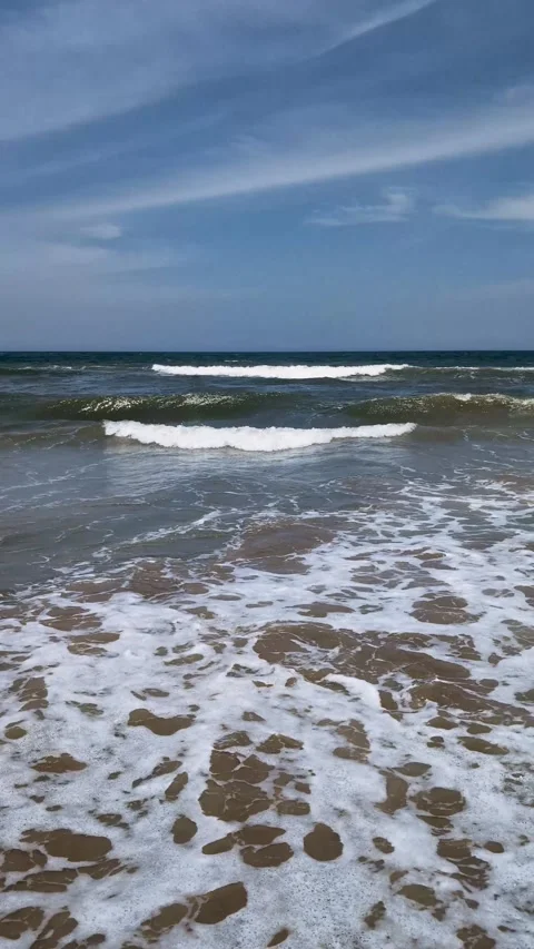 Paradise beach waves Stock Footage 296571345