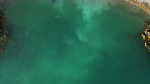 Paradise Beach.View from Above Stock Footage 144882471