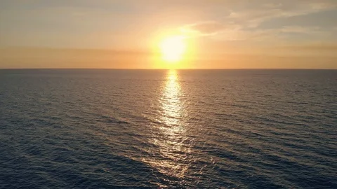 Paradise clouds on the background of the sunset Stock Footage 126283179