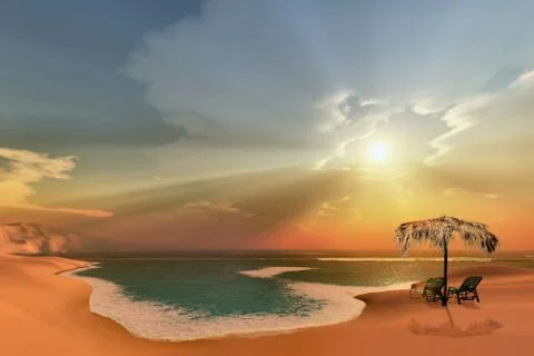 Paradise cove 스톡 일러스트