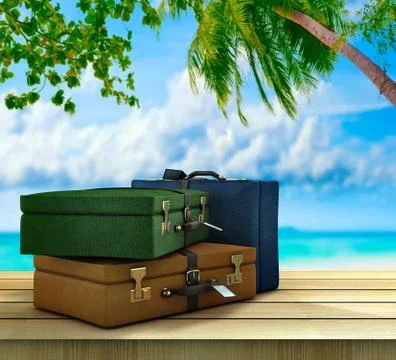 Paradise destinations イラスト素材