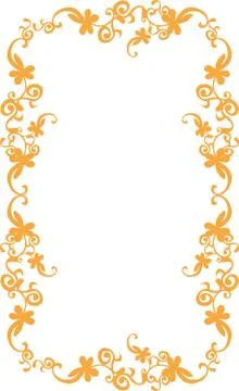 Paradise flower frame vector art イラスト素材