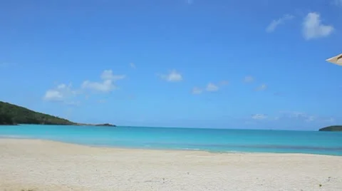 Paradise island beach Stock Footage 8928501