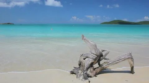 Paradise island beach Stock Footage 8928696