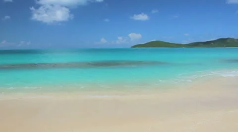 Paradise island beach Stock Footage