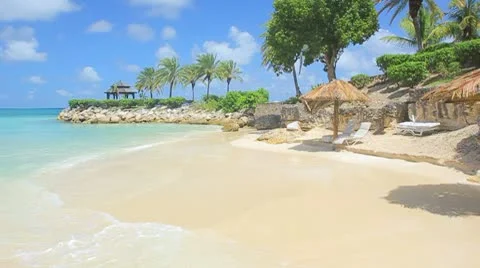 Paradise island beach Video stock 8944993