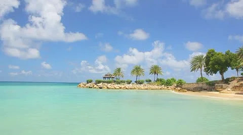 Paradise island beach Video stock 8945014