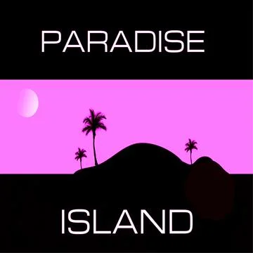 Paradise Island Illustrazione stock