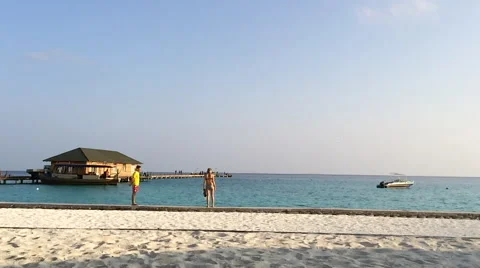 Paradise Island Sunny Waterfront Scene 스톡 동영상 40743853