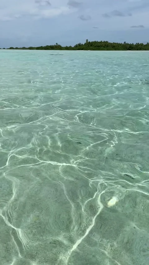 Paradise lagoon in Rangiroa Видео 344426639