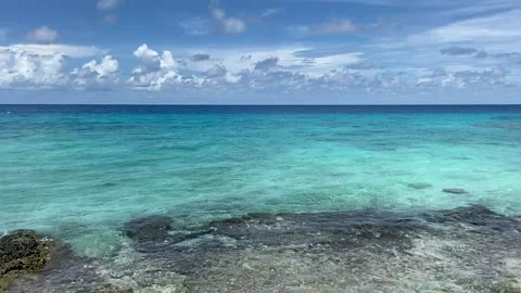 Paradise lagoon in Rangiroa Vídeo Stock 344427453