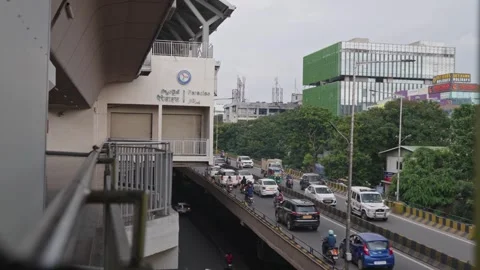 Paradise metro train station in hyderaba... | Stock Video | Pond5