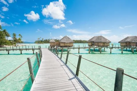 Paradise overwater Stock Photos