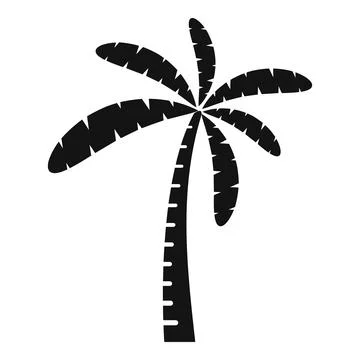 Paradise palm icon simple vector. Coconut tree Stock Illustration