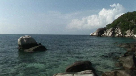 Paradise pan Stock Footage 724767