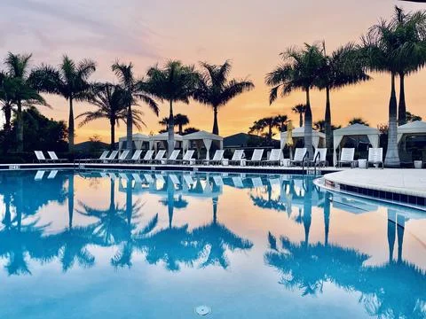 Paradise By The Pool Foto stock