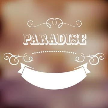 Paradise poster イラスト素材