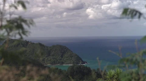 Paradise ridge in New Zealand with beautiful water HD Stock Footage