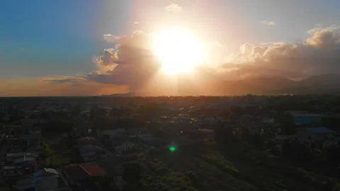 Paradise Sunset at 50% Stock Footage 157893609