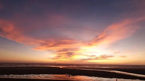 Paradise Sunset: A Tranquil Beach Escape Stock Footage 236570249
