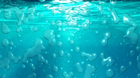 Paradise underwater,  big bubbles - loop 動画素材 31557994