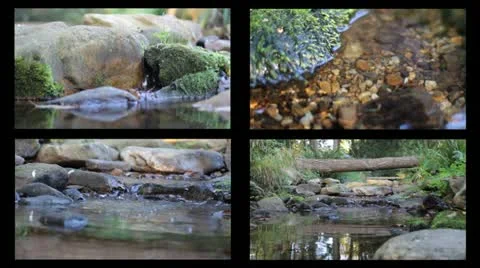 Paradise Water Collage 1 Stock Footage