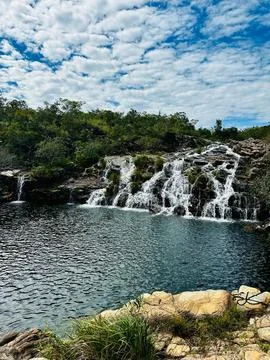 Paradise waterfall Stock Photos