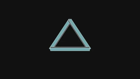 Paradox Triangle Draws Itself Stock Footage 308403815