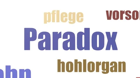 Paradox Word Cloud Animated Isolated Stock Footage 103663955