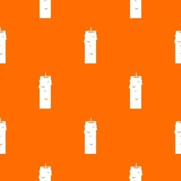 Paraffin candle pattern seamless Stock Illustration