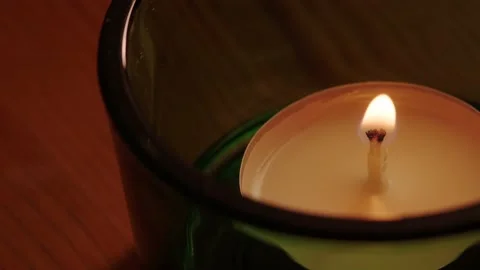 Paraffin candle wick Stock Footage 146816794