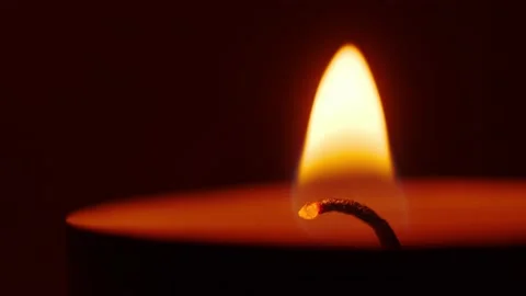 Paraffin candle wick Stock Footage 146817087