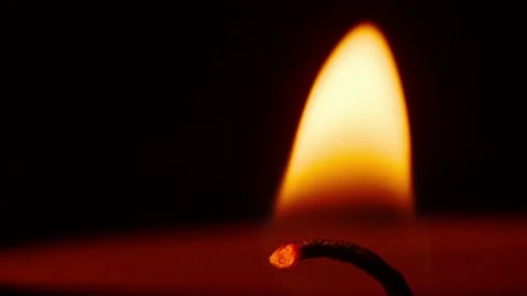 Paraffin candle wick Stock Footage 146817113
