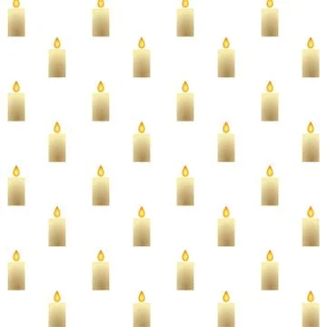Parafine candles fire pattern background 库存插图