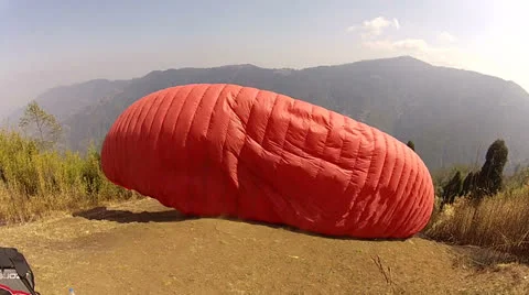 Paraglayding start Video stock 24737333