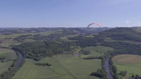 Paraglide nature flight 스톡 동영상 138835433