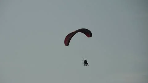 Paraglider in flight Stock Footage 11021912