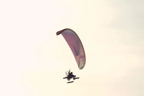 Paraglider in flight Stock-Fotos