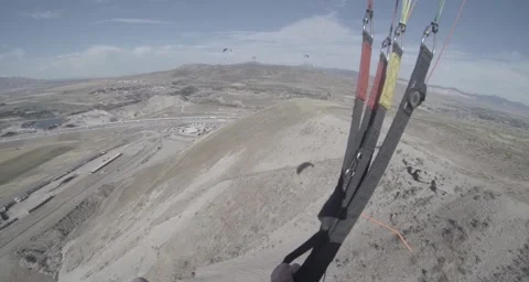 Paraglider Flying 2K Stock Footage 57405934