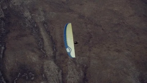 Paraglider is flying Stock Footage 83466971