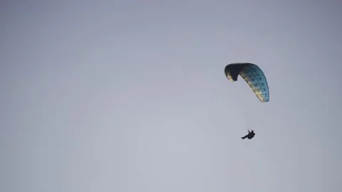 Paraglider flying in the sky. Stock Footage 131415214