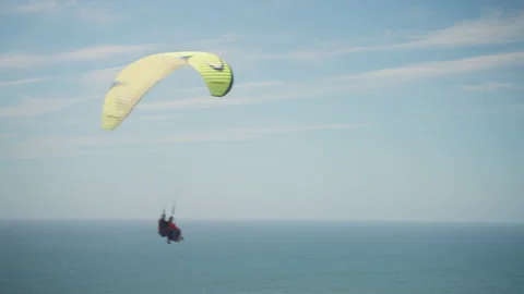 Paraglider flys by Stock Footage 201887287