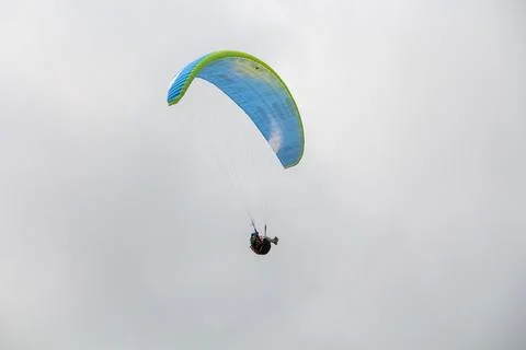 Paraglider in front of clouds 2 Stock Photos