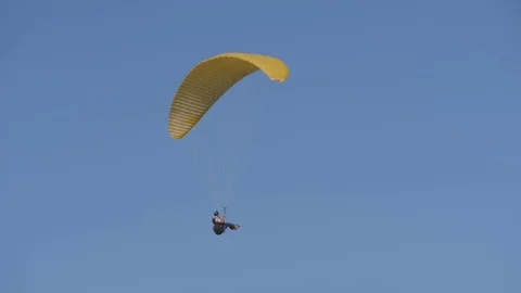 Paraglider. Glider on an inflatable wing. Stock Footage 125632179