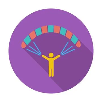 Paraglider Stock Illustration