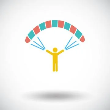 Paraglider Stock Illustration